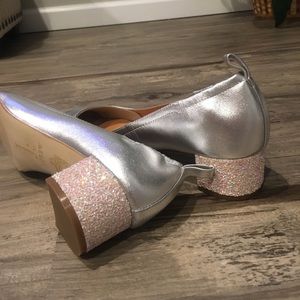 Sparkly block heels